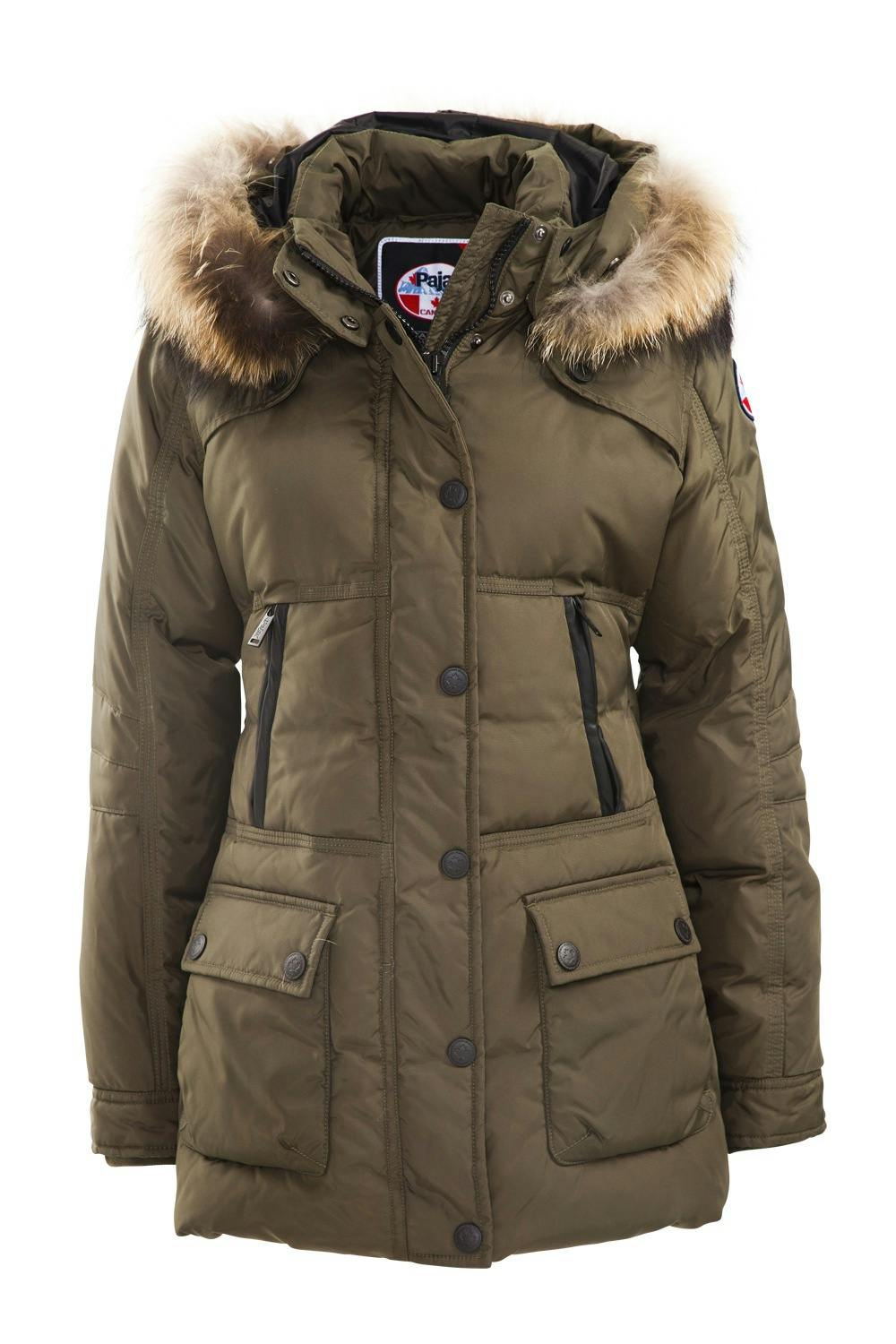 Brungrønn dunkåpe fra Pajar, kr 5700.
